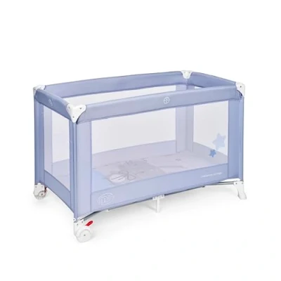Afbeelding van ms Basic Reisbed voor baby&#039;s, 3 delig, 120 x 60 cm, met matras en draagtas, van 0 maanden tot 15 kg, eenvoudig opvouwen monteren, lichte zeer stabiele structuur