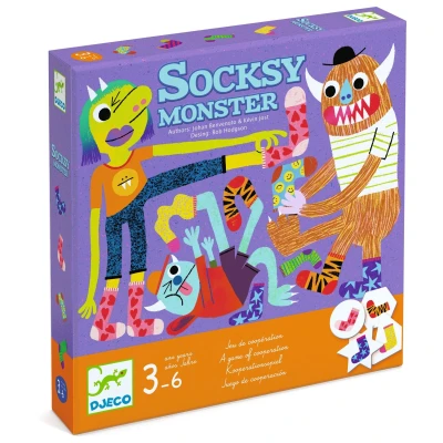 Afbeelding van Djeco memorie en samenwerkingsspel Socksy Monster
