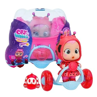 Afbeelding van CRY BABIES MAGIC TEARS STARS STAR LADY Collectible mini pop met mooie outfit en beschikt over een 2 in 1 capsule lichtgevende ster, speelgoed cadeau voor jongens meisjes vanaf 3 jaar