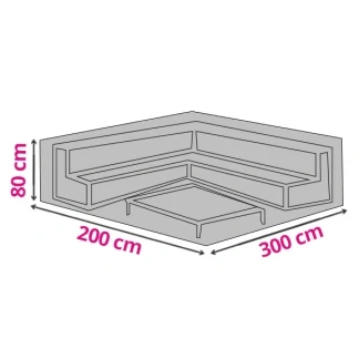 Afbeelding van Loungesethoes (300 x 200 80 cm, PU coating)