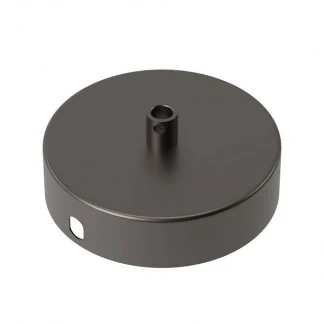 Afbeelding van Plafondkap Calex (Rond, 1 lamp, Mat parel zwart)