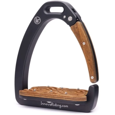 Afbeelding van Innova Stijgbeugels Dynamic Zwart+Dark Wood
