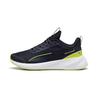 Afbeelding van PUMA Flyer Lite 3 Jr Sneakers voor kinderen, uniseks, New Navy Lemon Sherbert Wit