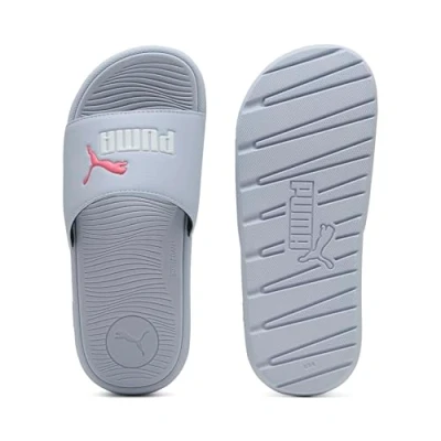 Afbeelding van Puma Cool CAT 2.0 JR Unisex Badslippers voor kinderen, Maat: 38, weather/white/magic rose Kunststof