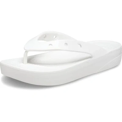 Afbeelding van Crocs Classic Platform Flip W klomp voor dames, wit, 42/43 EU, Wit.