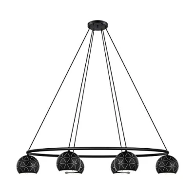 Afbeelding van EGLO CANTALLOPS Hanglamp 6 lichts E14 115 cm Zwart;Wit