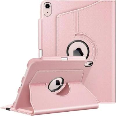 Afbeelding van Fintie Hoes voor Nieuwe iPad Air 10,9&quot; 2020 (Nieuwste Model, 4e Generatie) met Pennenhouder 360 Graden Verstelbare Beschermhoes Cover Standfunctie, Auto Sleep/Wake 10,9 inch, Roségoud