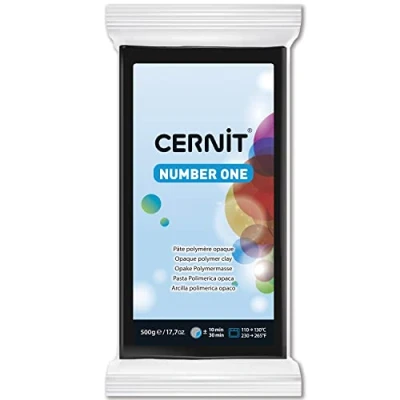 Image de Pâte Cernit n1 500 g Noir (100)