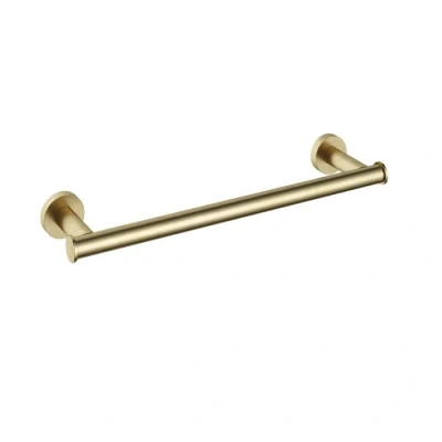 Afbeelding van HotBath Cobber Handdoekrek 34cm CBA06 Geborsteld Messing