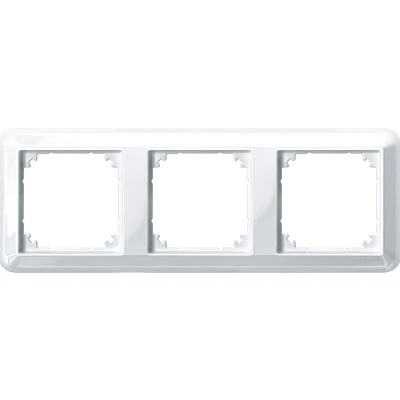 Afbeelding van Afdekraam Atelier M 3V Kunststof Polarwit Systeem Schneider Electric 388319