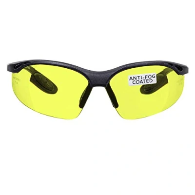 Afbeelding van voltX Constructor&#039; veiligheidsbril met volledige vergroting (niet bifocaal) geel +1,50 dioptrie + UV400 lens anti condenscoating