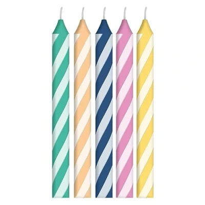 Afbeelding van Folat Kaarsjes sweet twister 6 cm (10 stuks)