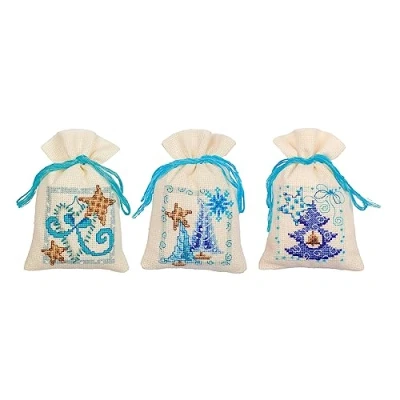 Afbeelding van Vervaco Kerst kruidenzakjes set van 3 borduren PN 0149458