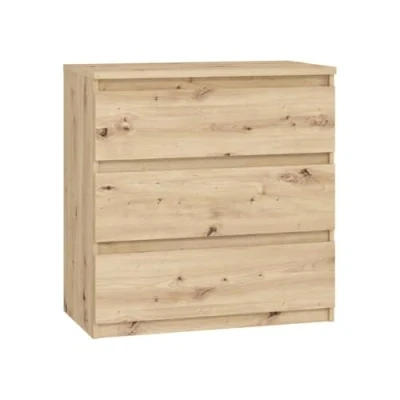Afbeelding van CHELSEA ladekast 3 laden 77,2 cm Artisanaal eiken decor