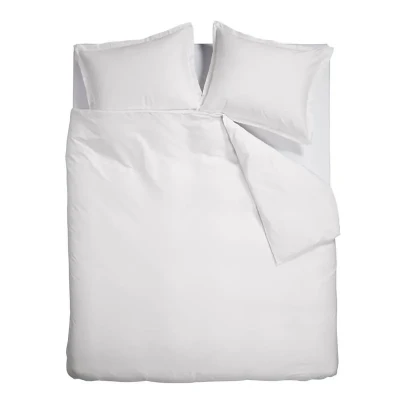 Afbeelding van Ambiante Satin Uni dekbedovertrek Tweepersoons 200x200/220 cm Wit