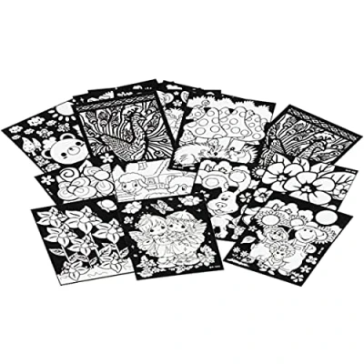 Image de Creotime assiettes en velours noir 25 x 19 cm 16 pièces