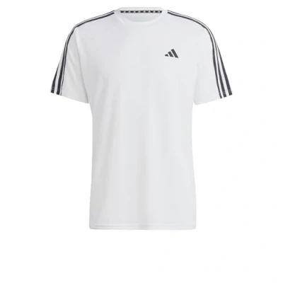 Image de adidas Homme Train Essentials 3 Stripes Training Tee, White/Black, XL