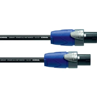Afbeelding van Cordial Luidspreker Kabel [1x SPK stekker 1x stekker] 2 x 2.5 mm² 5.00 m Zwart