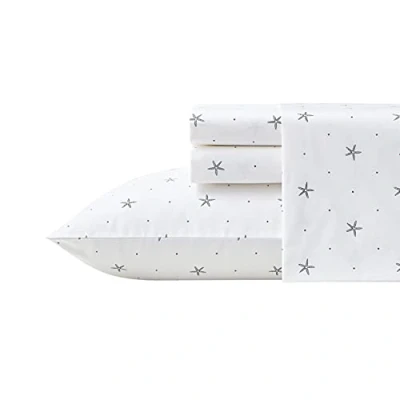 Afbeelding van Nautica XL tweelinglakens, katoenen perkal beddengoed, kustdecoratie, essentieel voor slaapzaal (kustblauw, sterretblauw, eenpersoonsbed XL)