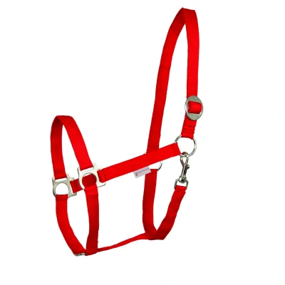 Afbeelding van Waldhausen Halter Perlon Rood Paardenhalster Pony