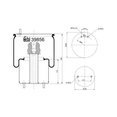 Afbeelding van Febi Bilstein Veerbalg 39856