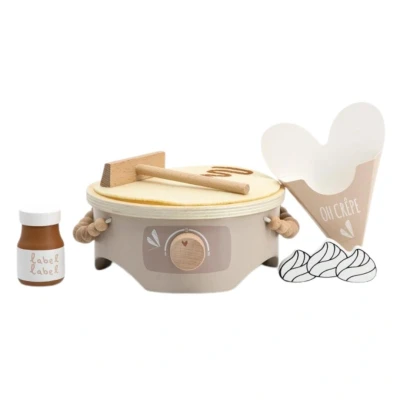 Afbeelding van Label Crepe Maker Hout Nougat