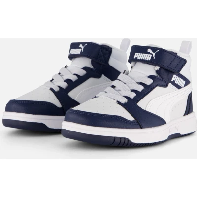 Afbeelding van Puma Rebound v6 Mid Sneakers blauw Imitatieleer Heren Maat 29