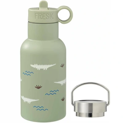 Afbeelding van Fresk rvs thermosfles met extra dop krokodil 350 ml