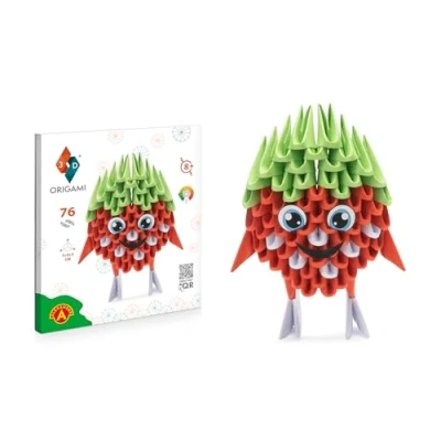 Afbeelding van 3D Model Origami Aardbei Papier