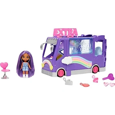 Afbeelding van Barbie Extra Minimin Bus Speelset