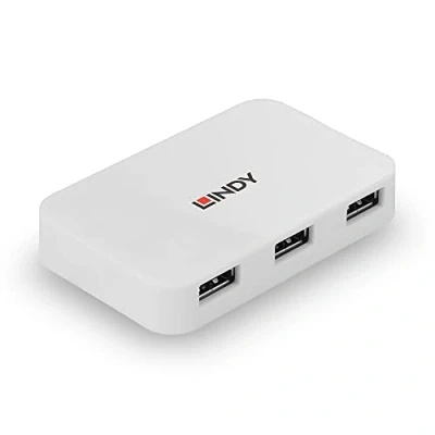 Afbeelding van LINDY 43143 USB 3.2 Gen 1 hub 4 poorten Wit