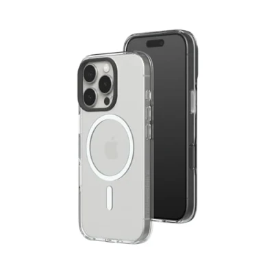 Afbeelding van RHINOSHIELD Transparante hoes compatibel met Magsafe voor [iPhone 16 Pro Max] Superieure magnetische sterkte, hoge transparantie en vergeelt niet. Aanpasbaar Zwart Contour fotolenzen