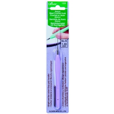 Afbeelding van Clover Amour haaknaald staal 1.00mm