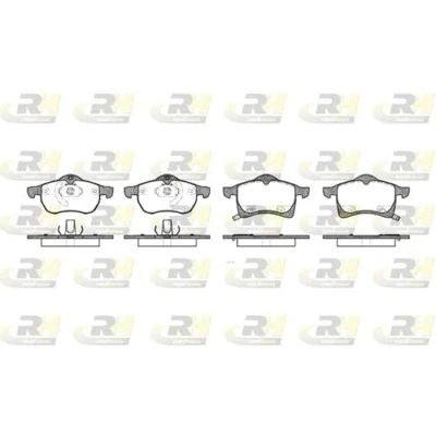 Afbeelding van ROADHOUSE 2683.02 Remblokkenset Vooras Met akoestische slijtagewaarschuwing kleeffolie toebehoren, veer OPEL: Zafira B, Astra G Saloon