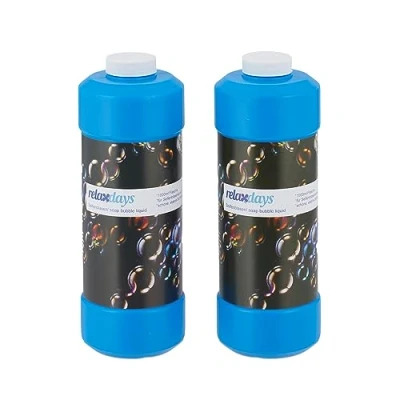 Afbeelding van bellenblaas navulling set van 2 flessen 1 liter per fles sop