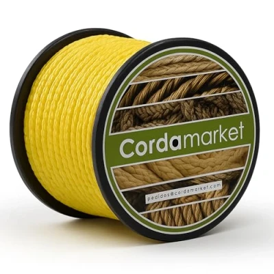 Afbeelding van Cordamarket Driza Dyneema Uniseks touw voor volwassenen, geel, 3 mm tot 20 m