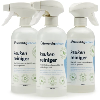 Afbeelding van GEWELDIGSCHOON 3 pack Biologische Keukenreiniger 500ml