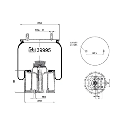 Afbeelding van Febi Bilstein Veerbalg 39995