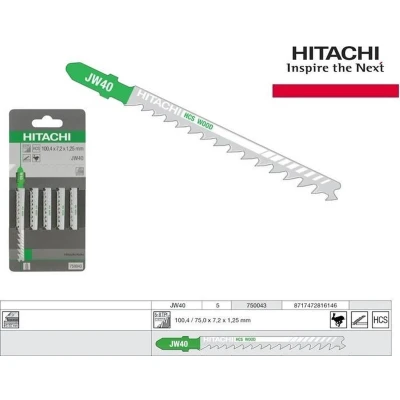 Afbeelding van Hitachi Decoupeerzaagbladen JW40 blister van 5 bladen