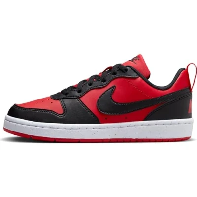 Image de Nike Chaussures De Gymnastique Court Borough Low Recraft (Gs), University Red/Black White, DV5456 600, 38.5 EU (6Y US)
