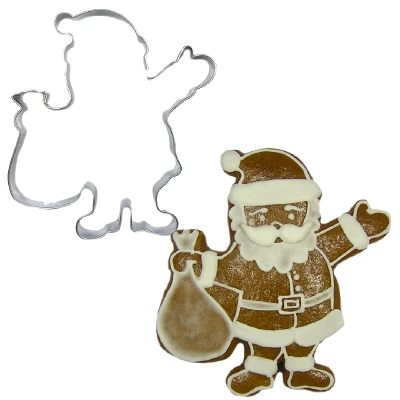 Afbeelding van BrandNewCake Uitsteker Kerstman RVS 8cm