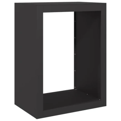 Afbeelding van vidaXL Haardhoutrek 60x40x80 cm staal zwart