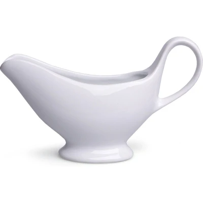 Afbeelding van Juskom/sauskom/sauciere 7 x 21 11,5 cm van porselein Juskannen Sauskannen Saucieres