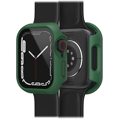 Afbeelding van Bumper Otterbox Eclipse met geïntegreerde displaybescherming voor Apple Watch Series 9/8/7 41mm, gehard glas, schokbestendig, valbestendig, beschermhoes Watch, donkergroen