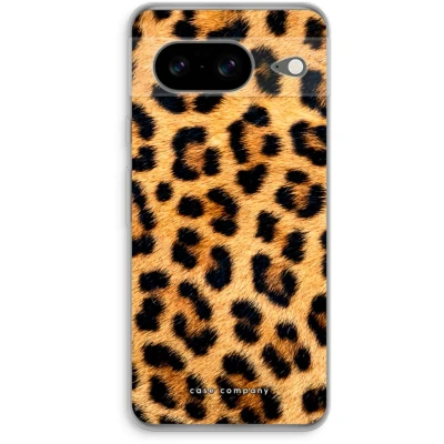 Afbeelding van Case Company® hoesje geschikt voor Google Pixel 8 Luipaard Soft Cover Telefoonhoesje Bescherming aan alle Kanten en Schermrand