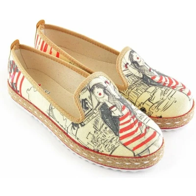 Afbeelding van GOBY Woman Ballerinas Sandalen Hoge kwaliteit Handmade Meisjesprint Maat 39