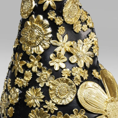 Afbeelding van KARE decoratief figuur dwerg staand, zwart/goud, polyresin