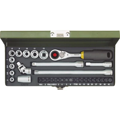 Afbeelding van Proxxon Industrial 23078 Dopsleutelinzetstuk Metrisch 1/4 (6.3 mm) 32 delig