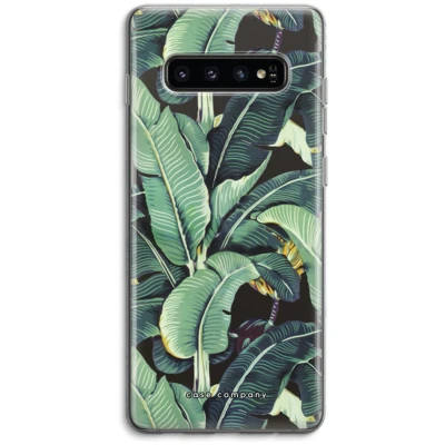 Afbeelding van Case Company® hoesje geschikt voor Samsung Galaxy S10 4G Bananenbladeren Soft Cover Telefoonhoesje Bescherming aan alle Kanten en Schermrand