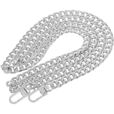 Afbeelding van POFET Vervangende metalen ketting voor handtas of schoudertas zilver 120 cm